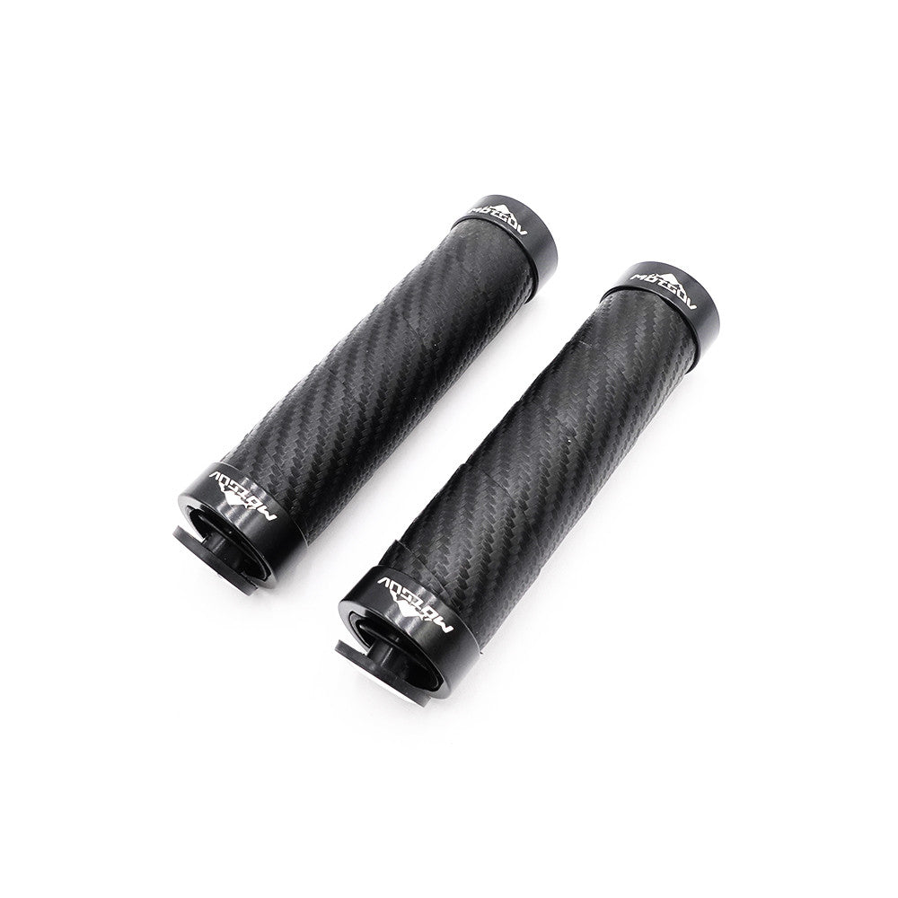 Lenkergriffe Lock-On Carbon-Optik E-Scooter E-Bike Schwarz 1 Paar