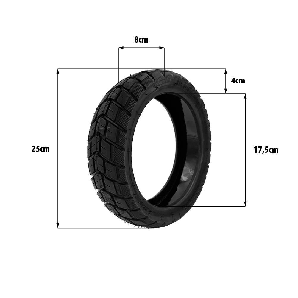 Reifen 10,5×2,75 Tubeless Offroad Pannenschutzgel Ninebot P65 P100