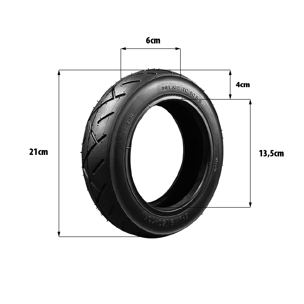 Luftreifen 8,5×2 Zoll (50-134) – Zero 8 / Zero 9 · VSETT 8 / 9 / 9+ · Inokim Light 2 – Hota Schlauchreif