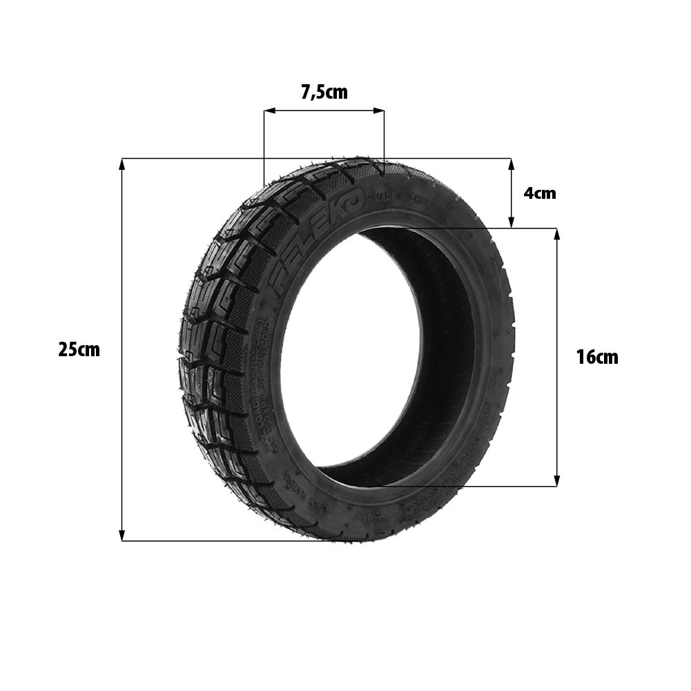Speedway 5 / Dualtron 3 / UrbanGlide Ecross Semi-Offroad Tubeless Reifen 10×2.75-6.5 – 10 Zoll