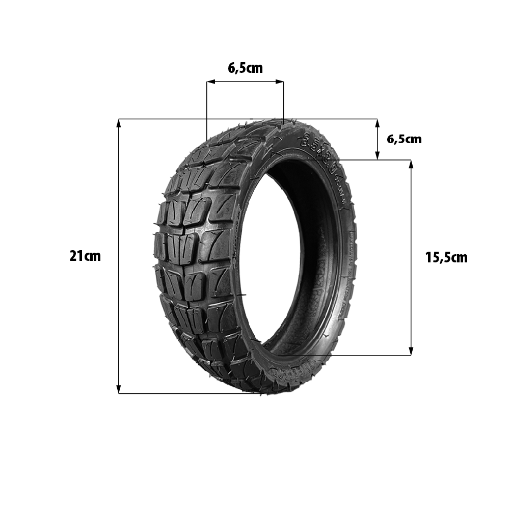 Dualtron Mini Reifen 8,5×3 Zoll – Semi Off-Road Schlauchreifen, Xuancheng Upgrade