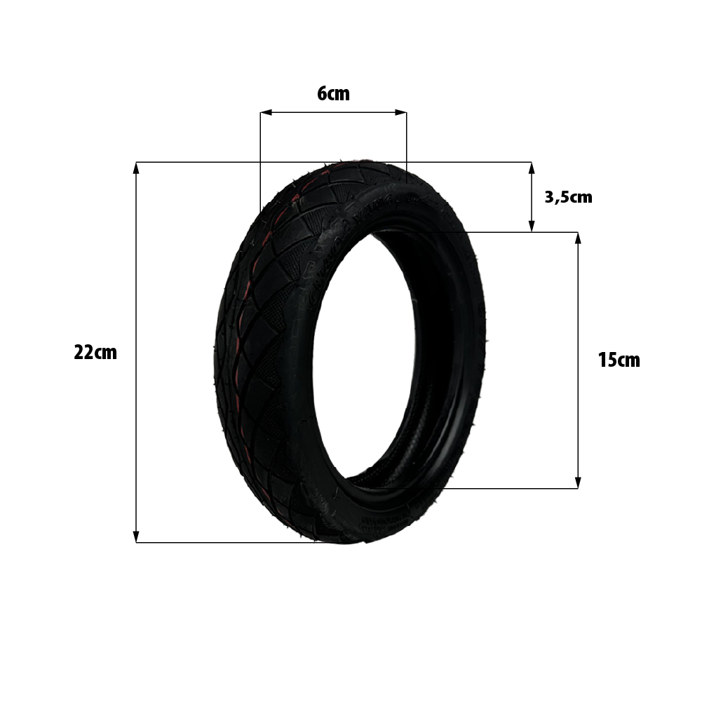 Tubeless Luftreifen 8,5×2 Zoll mit Anti-Pannenschutzband – Xiaomi M365 / Pro 2 / 1S / Essential · Speedtrott XM350 – Chaoyang
