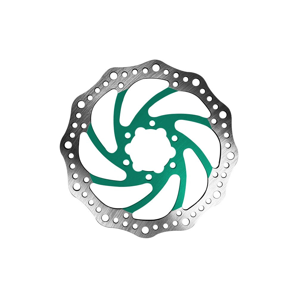 R6 Bremsscheibe 160 mm 44 mm Lochkreis – 6-Loch E-Scooter E-Bike Grün