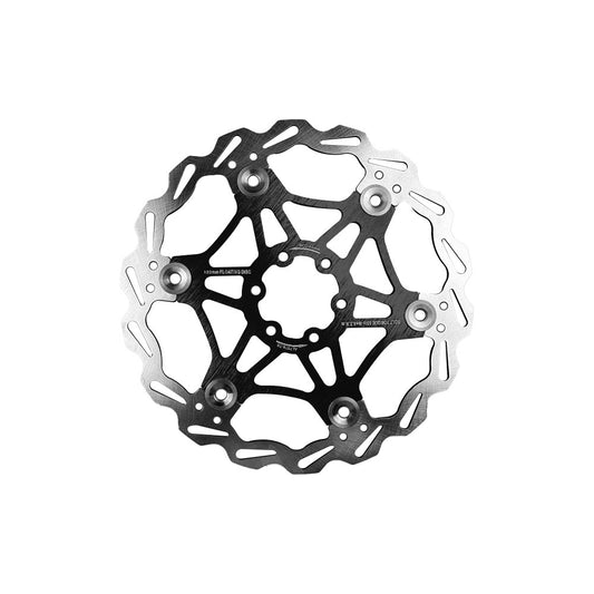 Schwimmende Bremsscheibe 180 mm 44 mm Lochkreis – Floating Disc Upgrade E-Scooter Schwarz