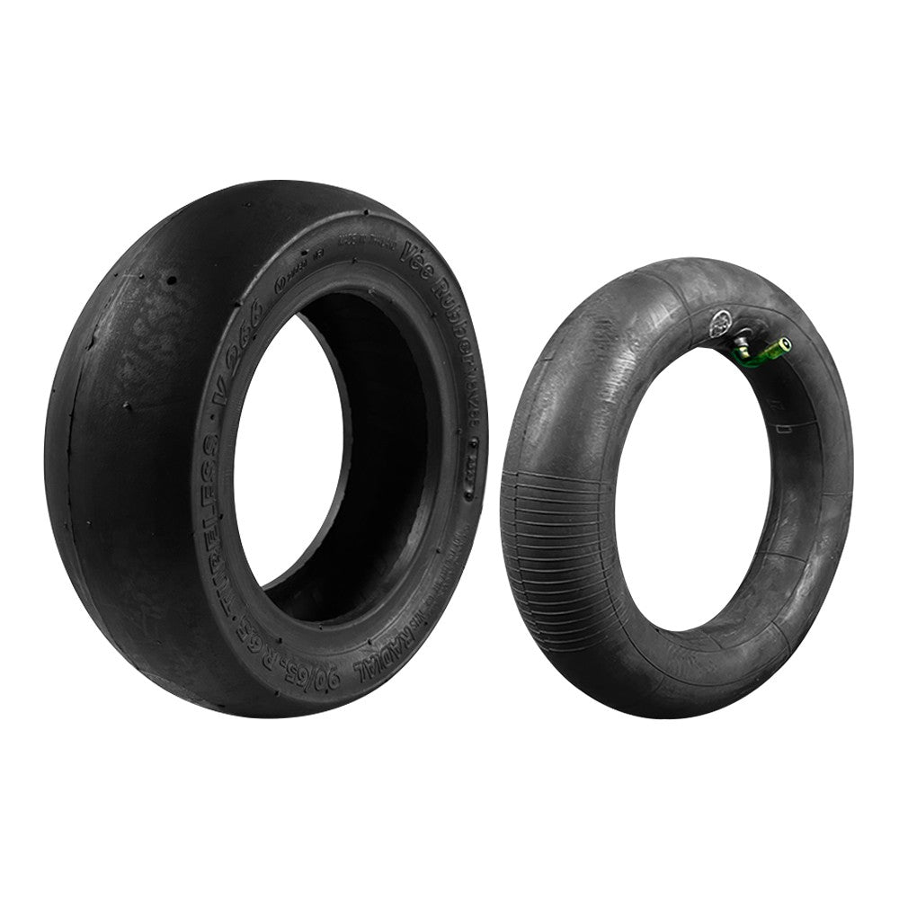 E-Scooter Reifen 90/65-6.5 Slick – Vee Rubber Schlauchreifen Set mit Schlauch, 11 Zoll