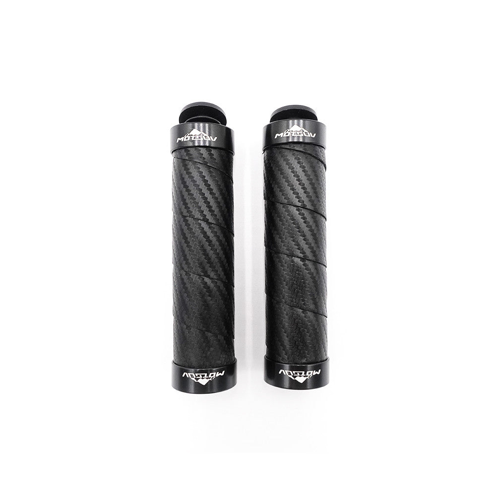 Lenkergriffe Lock-On Carbon-Optik E-Scooter E-Bike Schwarz 1 Paar