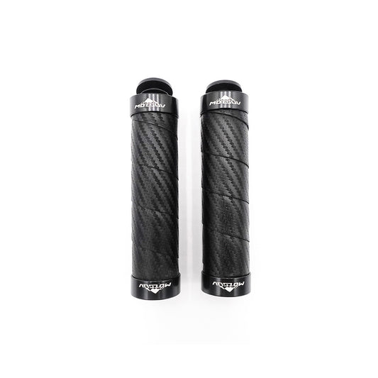 Lenkergriffe Lock-On Carbon-Optik E-Scooter E-Bike Schwarz 1 Paar