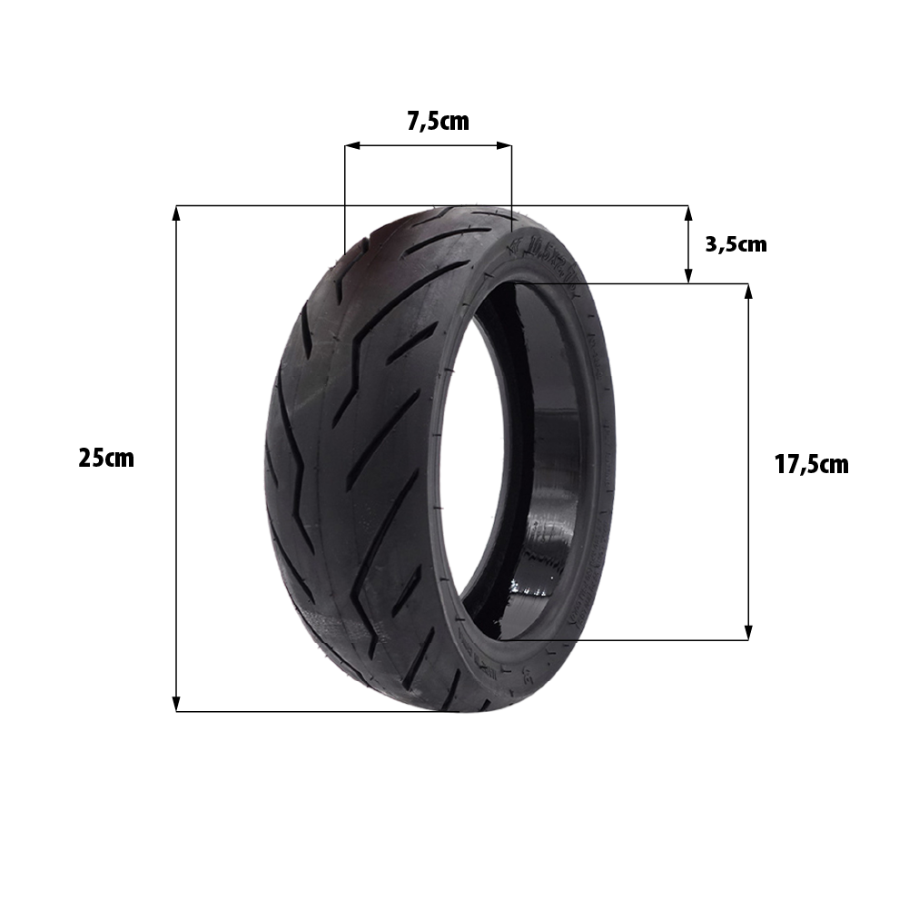 Reifen 10,5×2,75 Tubeless Straße Pannenschutzgel Ninebot P65 P100