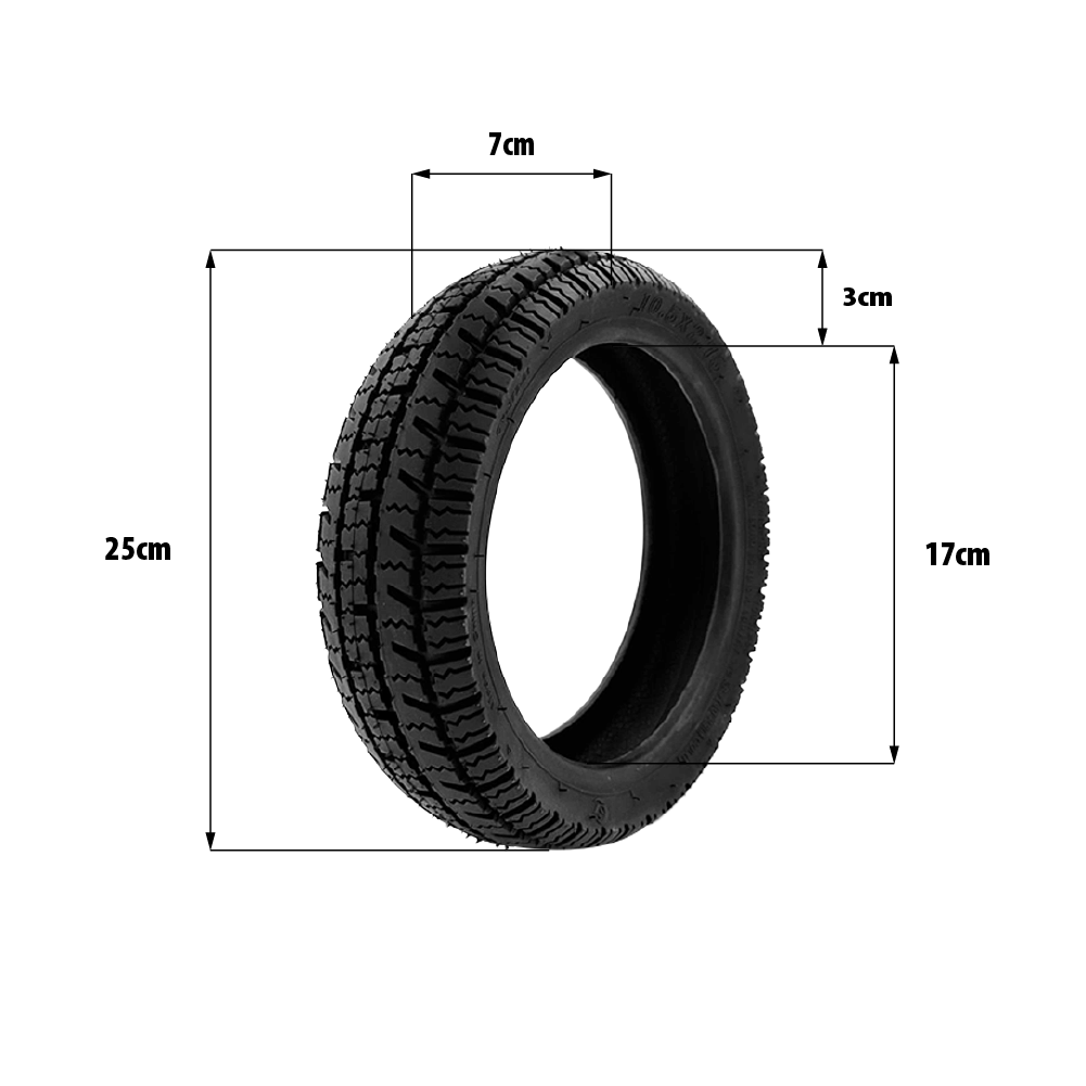 Reifen 10,5×2,75 Tubeless Semi-Road Verstärkt Ninebot P65 P100