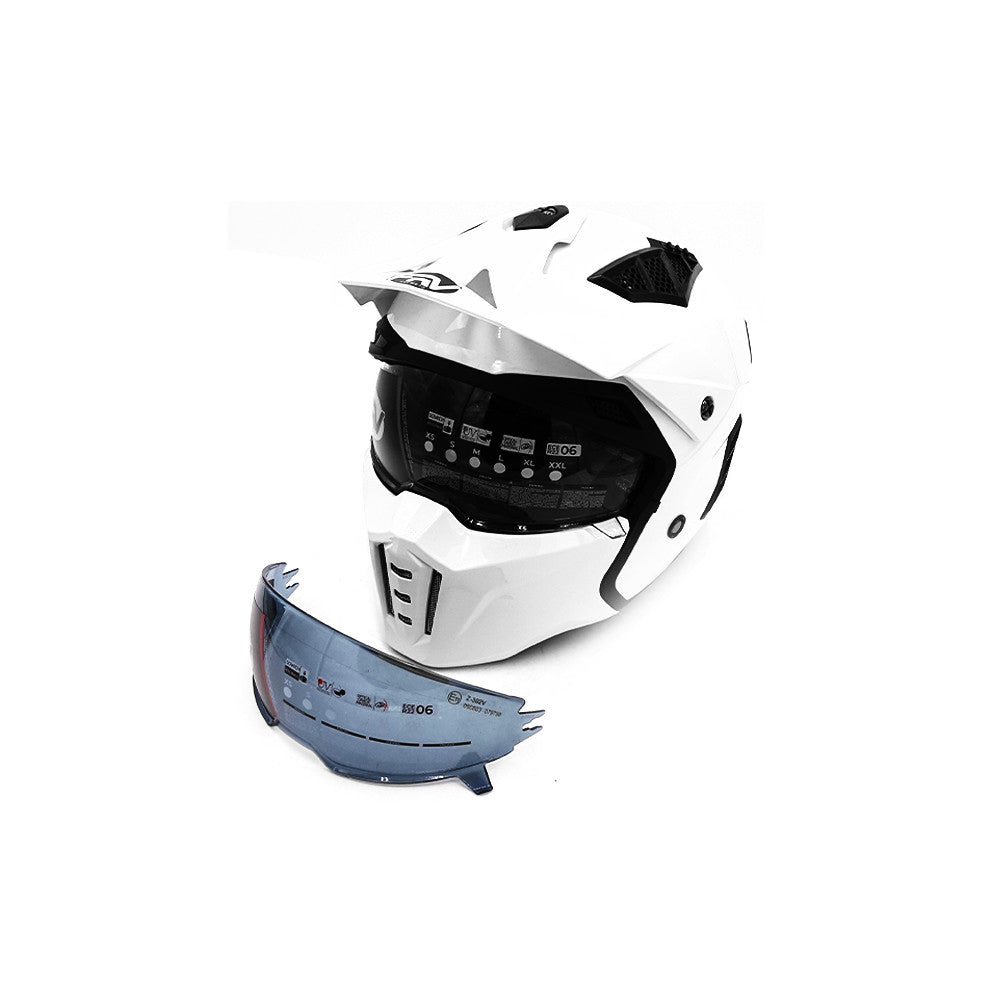 Weiß FRV Helm E-Scooter Scooter