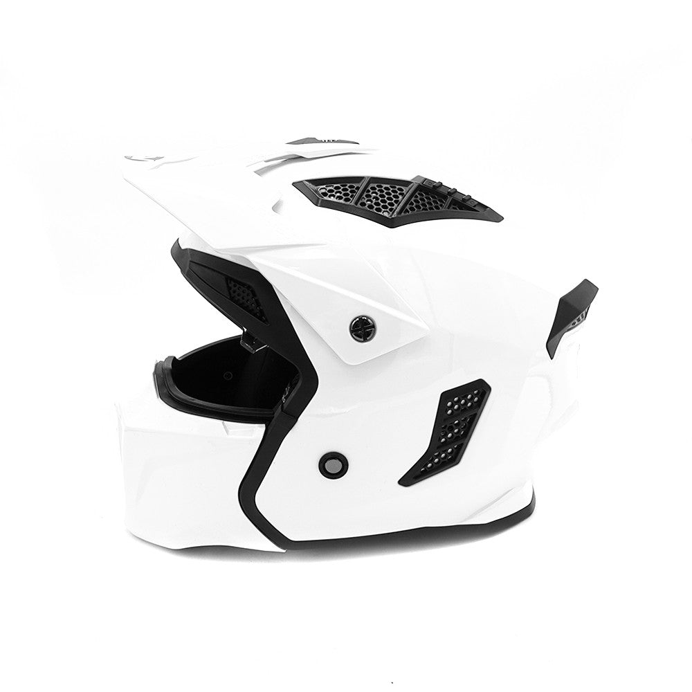Weiß FRV Helm E-Scooter Scooter