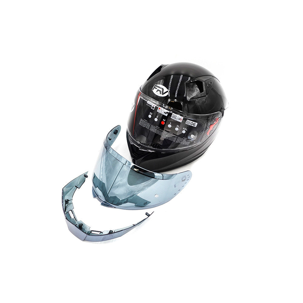 Integralhelm Schwarz FRV E-Scooter E-Bike Scooter