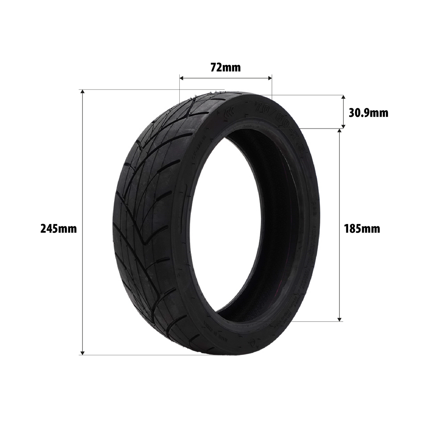 Ninebot Max G3 / ZT3 Pro Reifen 70/60-7,5 – Tubeless Ersatzreifen (E-Scooter)