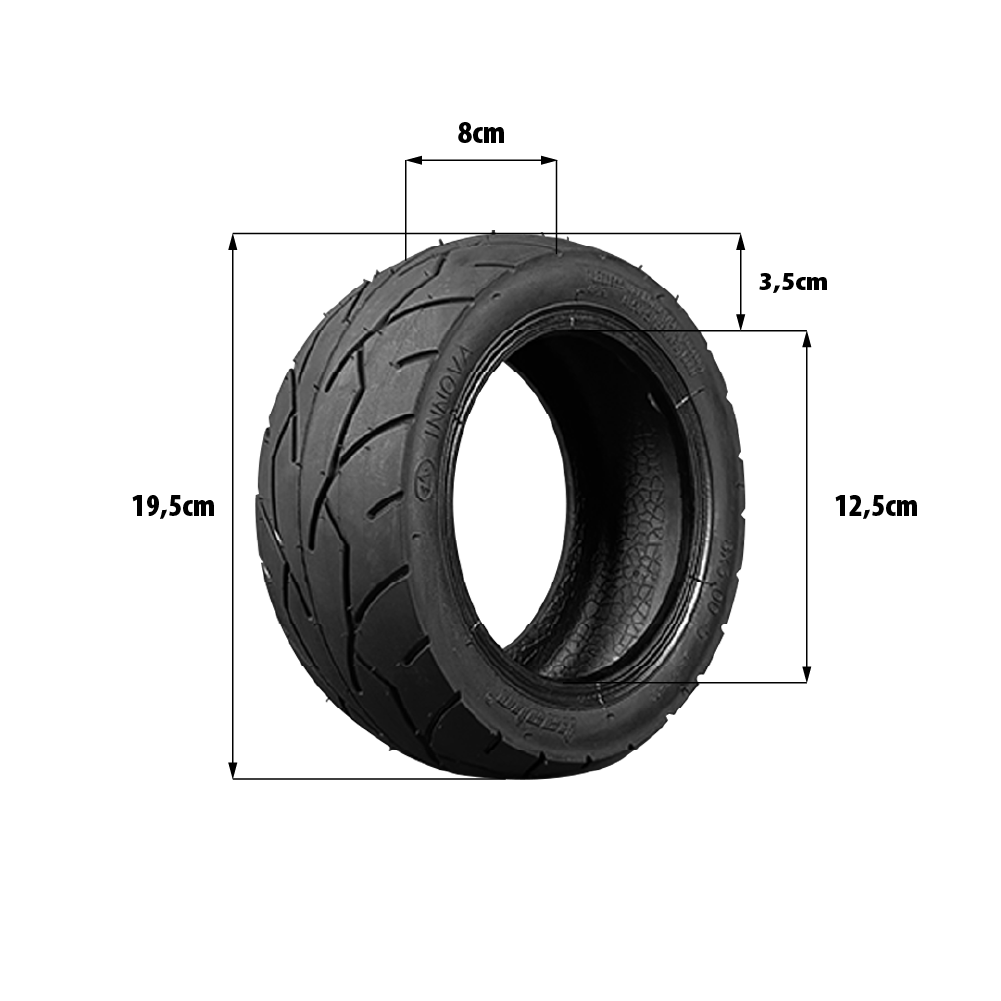 Kaabo Mantis 8 Tubeless Reifen 8×3,00-5 – Original Innova (Schlauchlos, 8 Zoll)