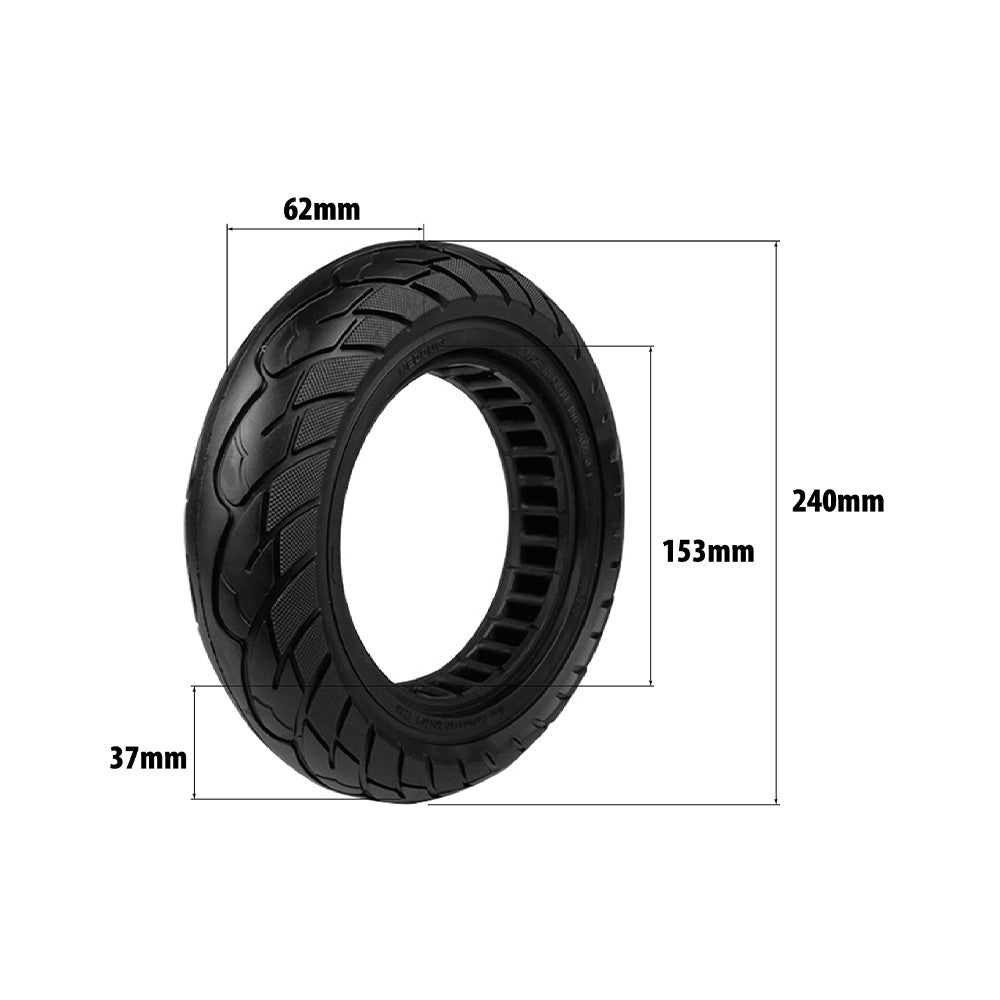 Vollgummireifen 10×2,50 Zoll (Felgenbreite 35 mm · 6 Zoll) – Pannensicher – Verstärkt
